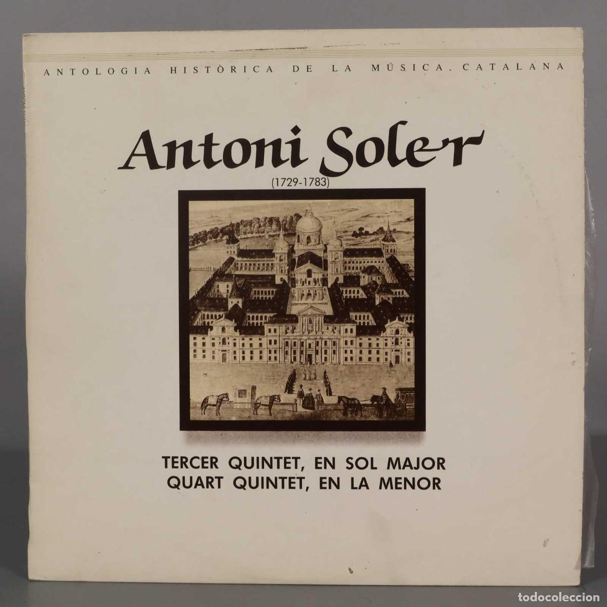 Discos de vinil: LP. Antoni Soler &ndash; Tercer Quintet, En Sol Major Quart Quintet, En La Menor