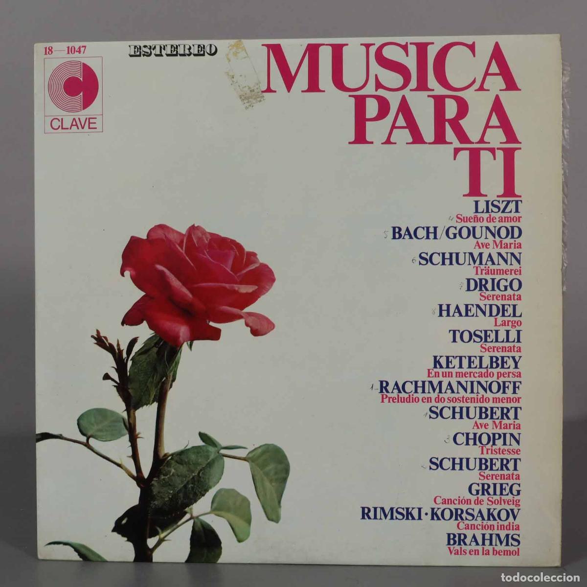Discos de vinilo: LP. MUSICA PARA TI. CLAVE - Foto 1