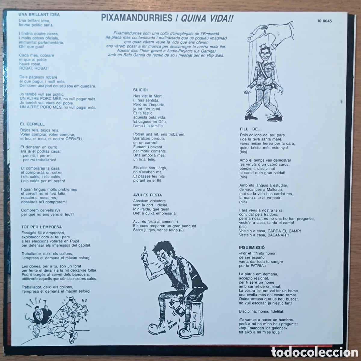 Discos de vinilo: Pixamandurries LP Quina Vida! - Foto 7