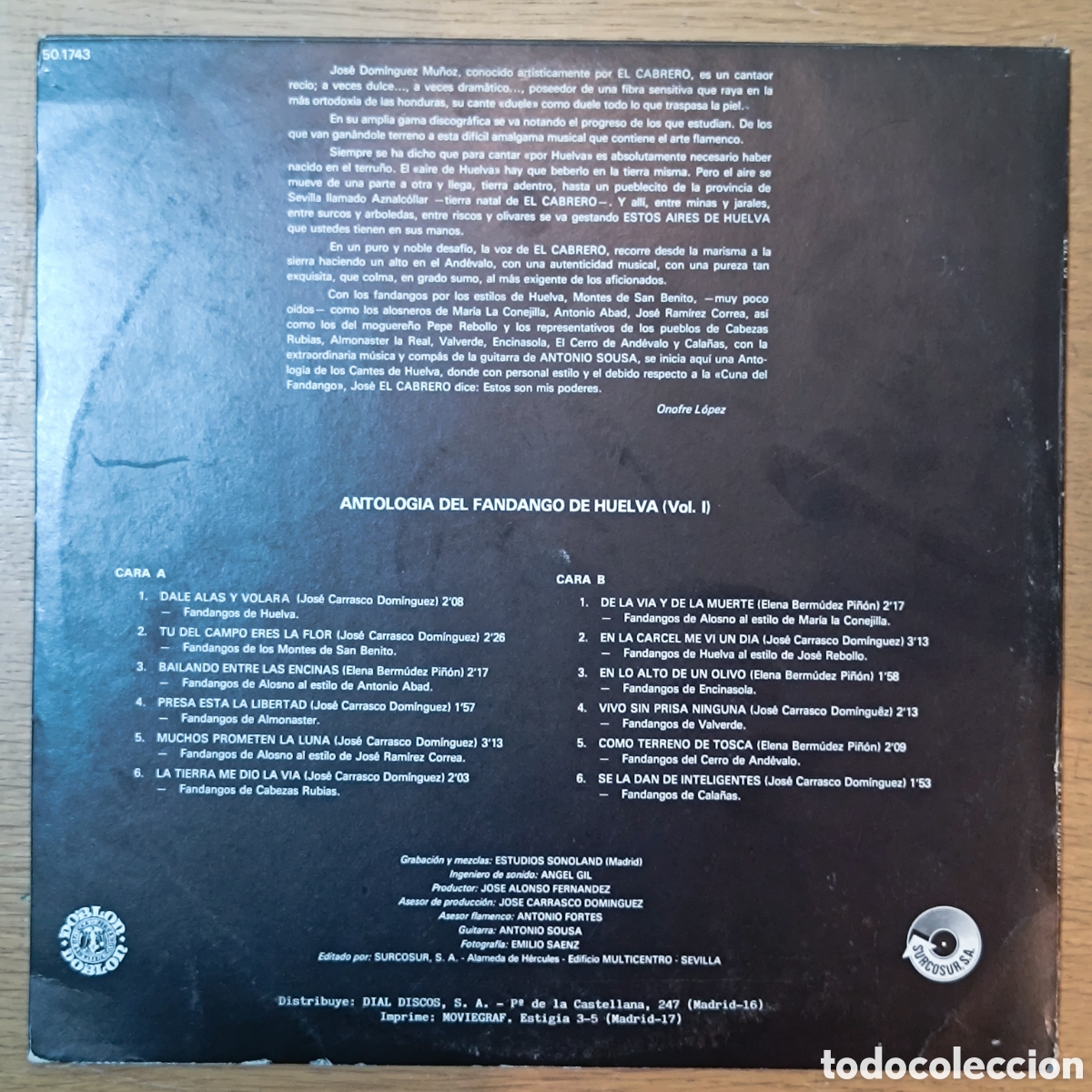 Discos de vinilo: El Cabrero LP Dale Alas - Foto 2