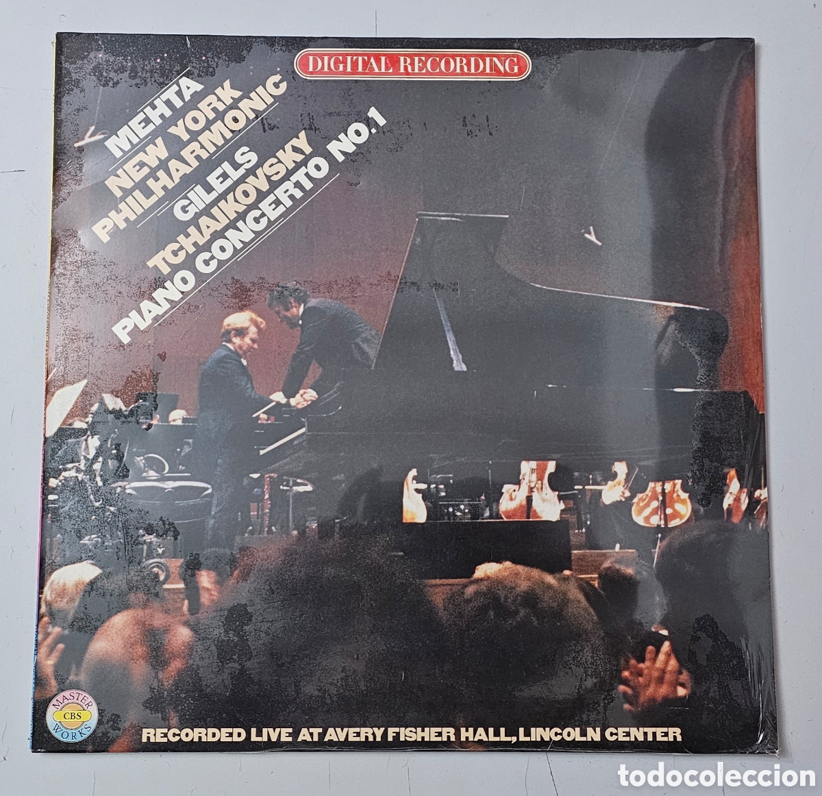 Discos de vinilo: LP TCHAIKOVSKY GILELS MEHTA - Piano Concerto No.1 (Holanda - CBS - 1981) PRECINTADO NUEVO