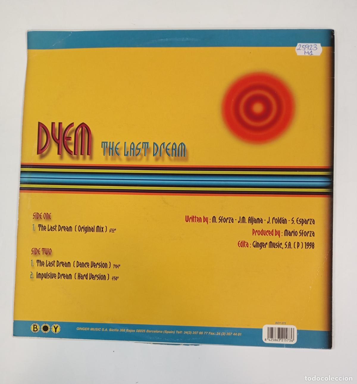Discos de vinilo: Dyem &lrm;&ndash; The Last Dream. MAXI-SINGLE. TDKDA70 - Foto 2