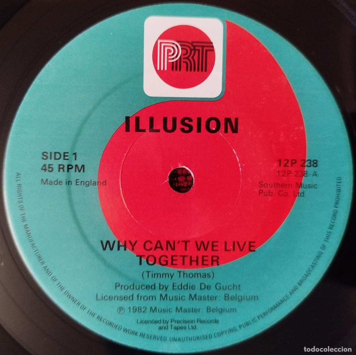Discos de vinilo: ILLUSION ** Why Cant We Live Together ** MAXI SINGLE VINILO 1982 UK - Foto 1