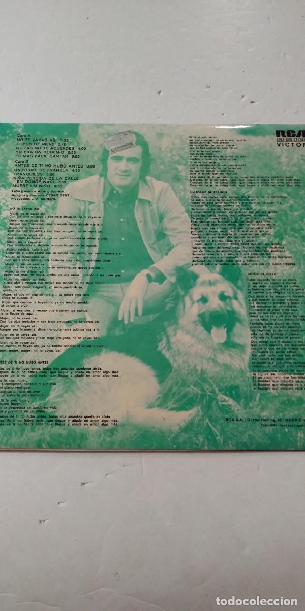 Discos de vinilo: Alberto Bourbon A&ntilde;os de amor - Foto 2