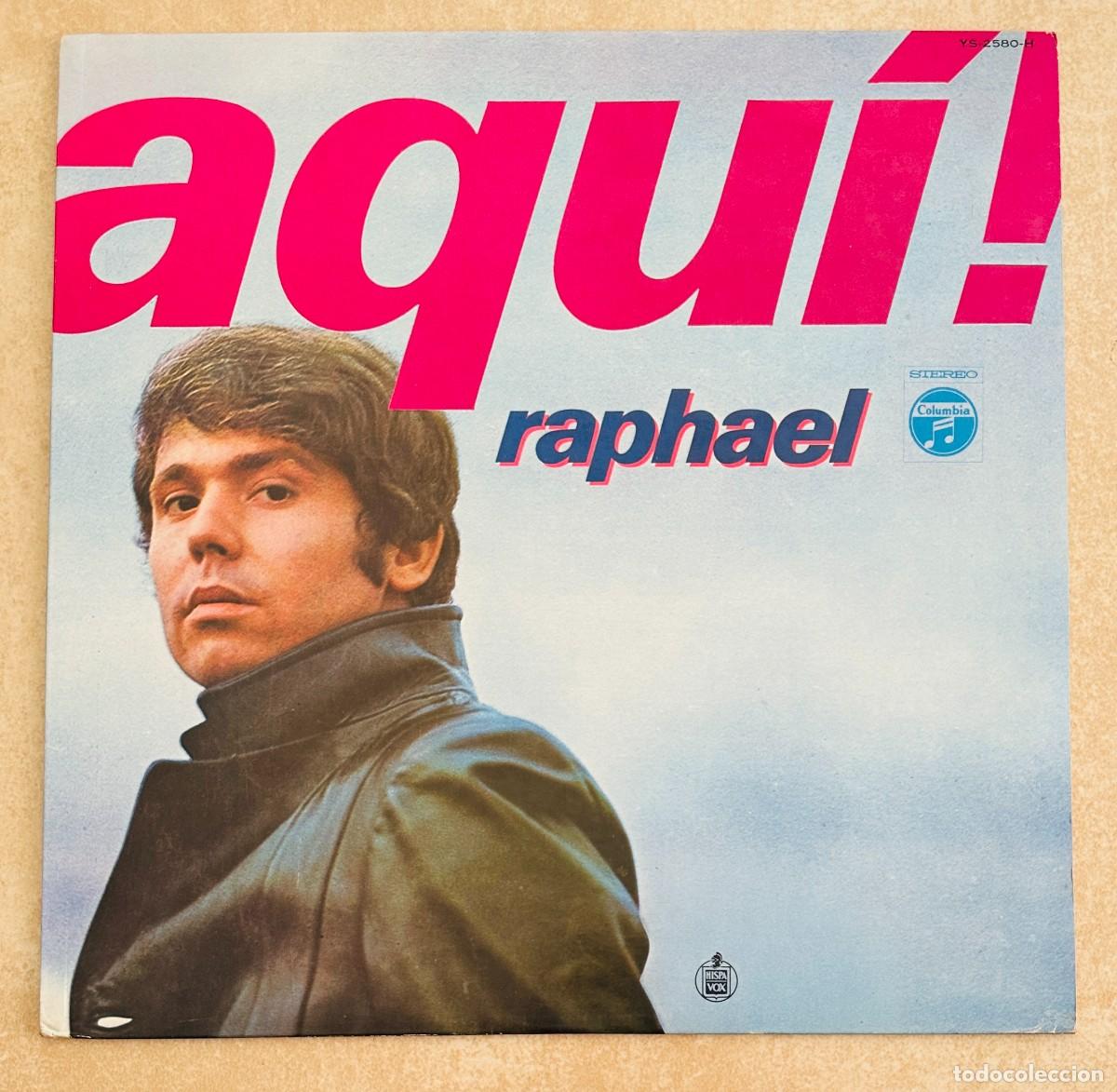 Discos de vinilo: RAPHAEL VINILO LP AQUI EDITADO EN JAPON CON INSERT - Foto 2