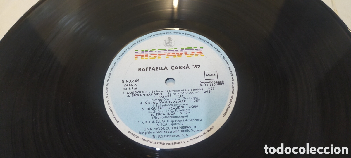 Discos de vinilo: LP Raffaella Carr&aacute; 1982 - Foto 6