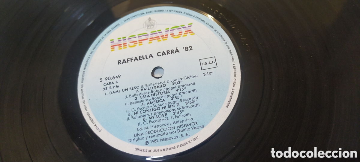 Discos de vinilo: LP Raffaella Carr&aacute; 1982 - Foto 8