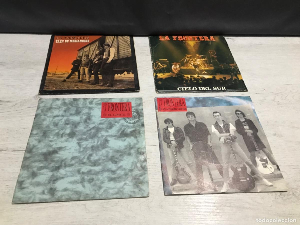 Discos de vinilo: Lote de 4 singles la frontera - Foto 1