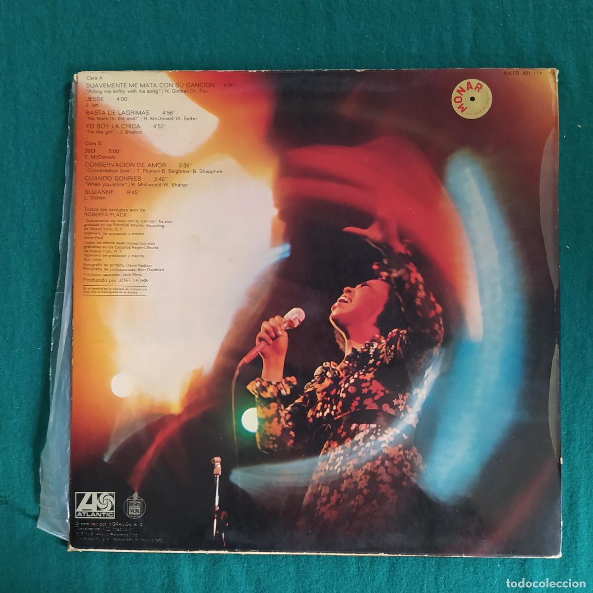 Discos de vinilo: Roberta Flack &ndash; Suavemente Me Mata Con Su Canci&oacute;n - Foto 2