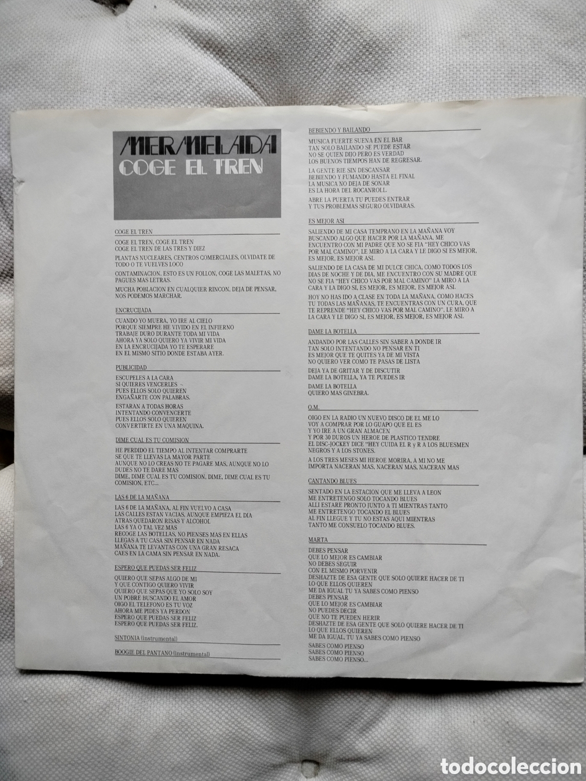Discos de vinilo: Mermelada LP Coge el Tren - Foto 3