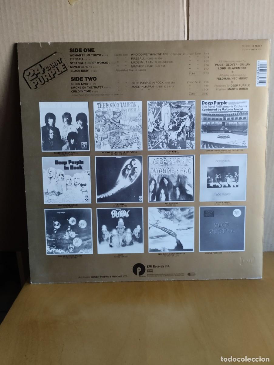 Discos de vinilo: DEEP PURPLE ------ 24 CARAT PURPLE - Foto 2
