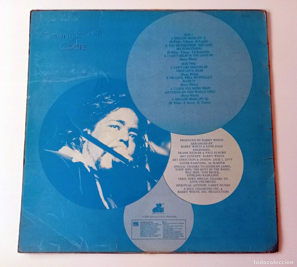 Discos de vinilo: LP BARRY WHITE - CAN&acute;T GET ENOUGH (SOLO PORTADA) - Foto 2
