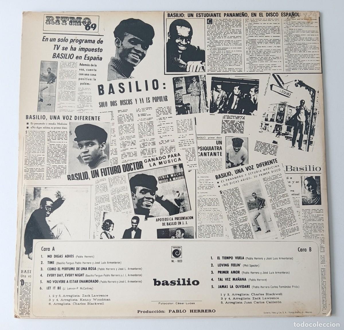 Discos de vinilo: LP BASILIO -BASILIO (1970) - Foto 2