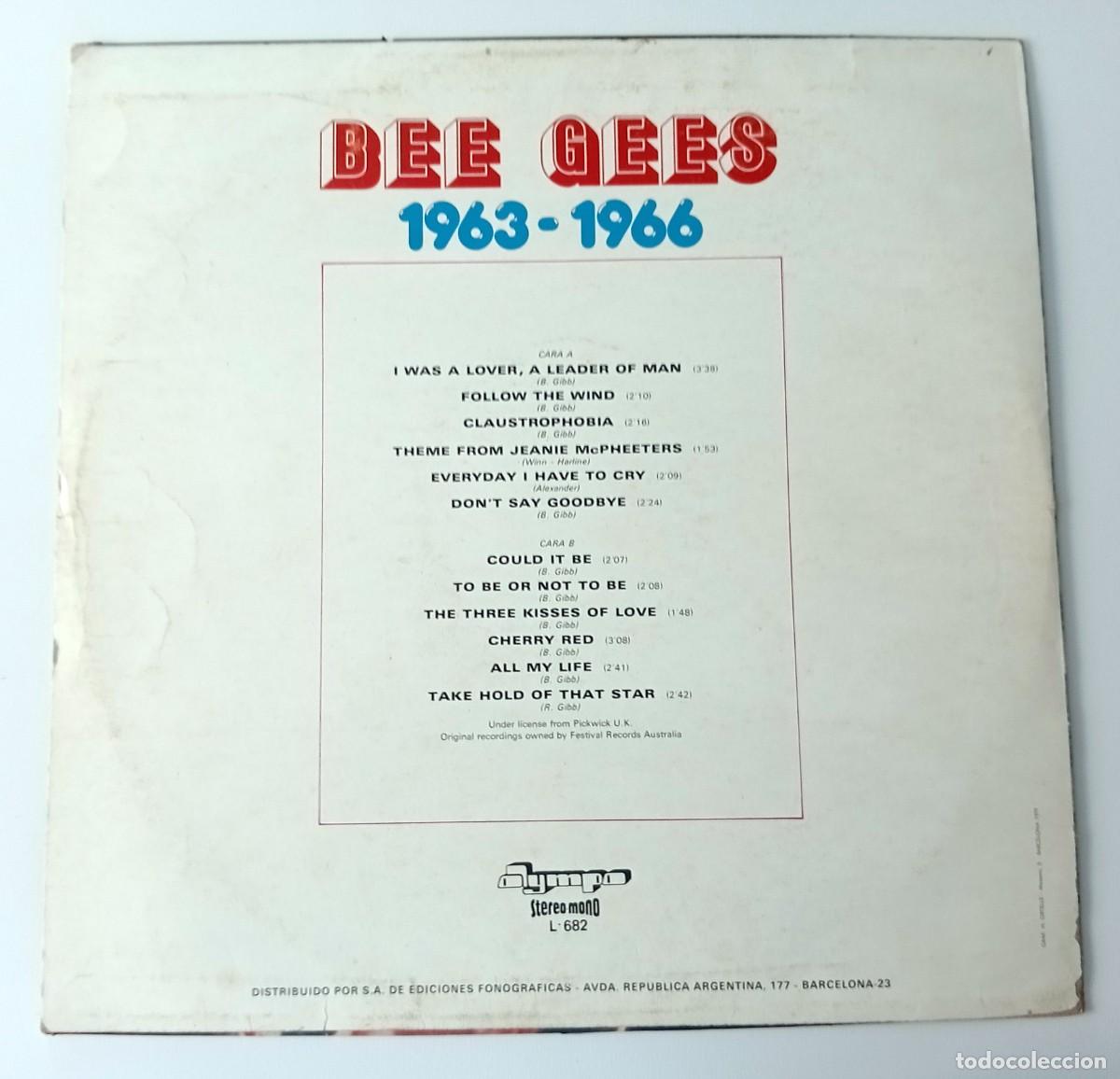 Discos de vinilo: LP BEE GEES - 63/69 VOL 1 - Foto 2