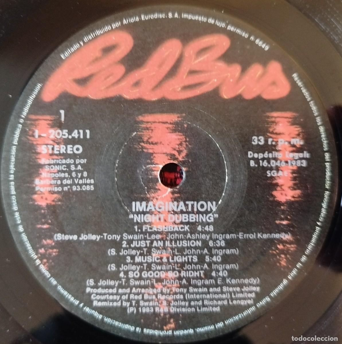 Discos de vinilo: IMAGINATION ** Night Dubbing ** VINILO LP ORIGINAL 1983 - Foto 4