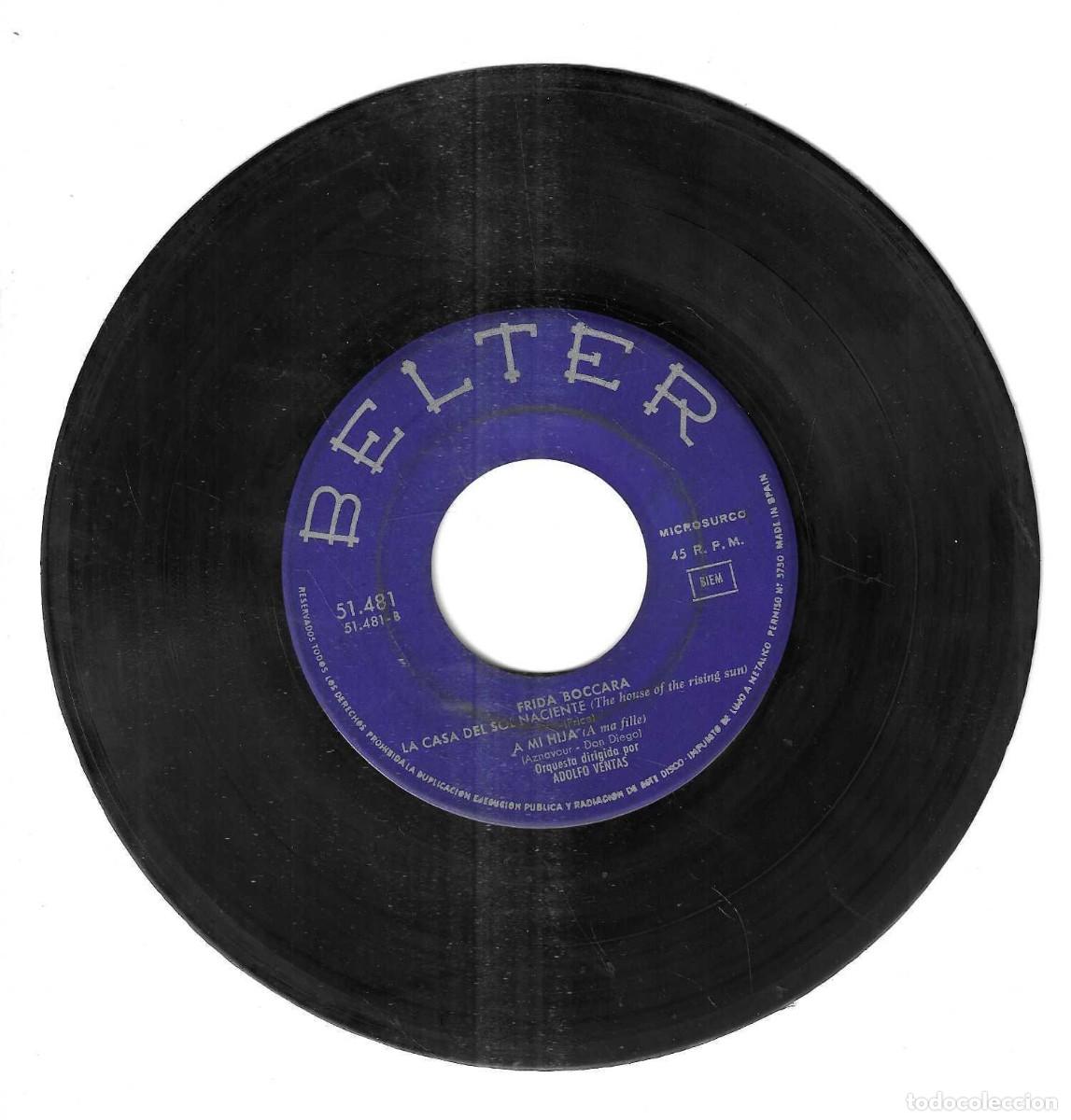 Discos de vinilo: FRIDA BOCCARA - LA CASA DEL SOL NACIENTE +3 - BELTER 1965 - Foto 3