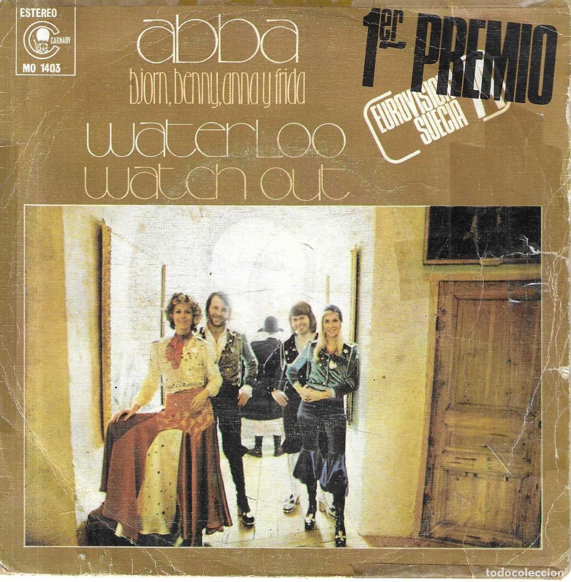 Discos de vinilo: ABBA - WATERLOO / WATCH OUT - CARNABY - 1974 - Foto 1