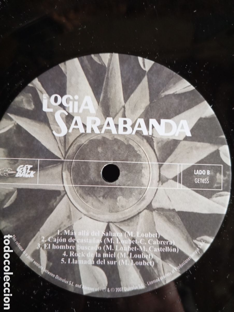 Discos de vinilo: LA LOGIA SARABANDA - GET BACK - MUNSTER RECORDS - 2007 - Foto 10