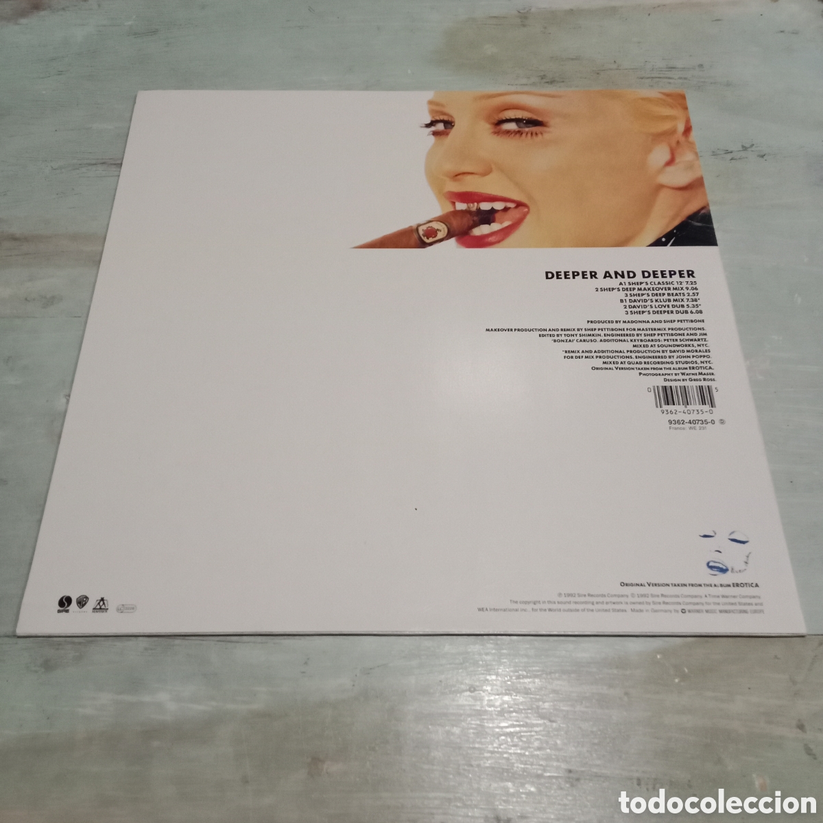 Discos de vinilo: MADONNA - DEEPER AND DEEPER - VINILO 12&rdquo; - Foto 2