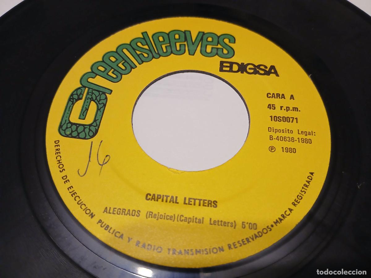Discos de vinilo: Capital Letters &ndash; Alegraos- (1980) single 7&rdquo; - Foto 2