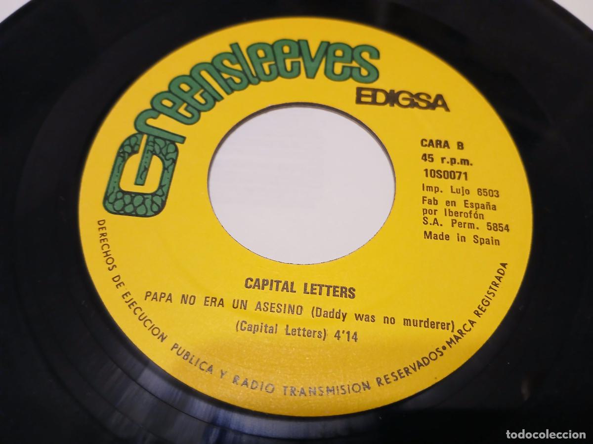 Discos de vinilo: Capital Letters &ndash; Alegraos- (1980) single 7&rdquo; - Foto 3