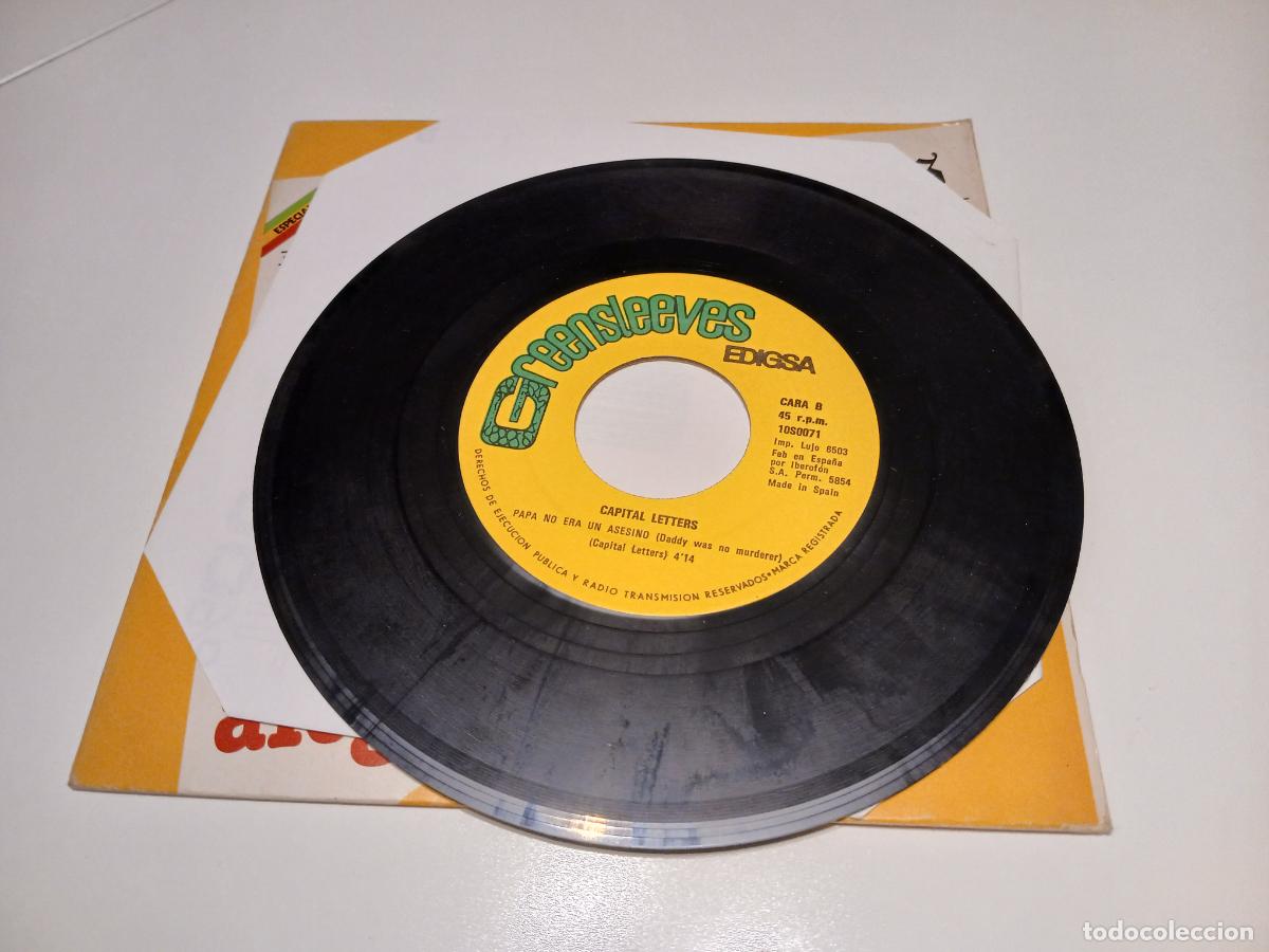 Discos de vinilo: Capital Letters &ndash; Alegraos- (1980) single 7&rdquo; - Foto 4