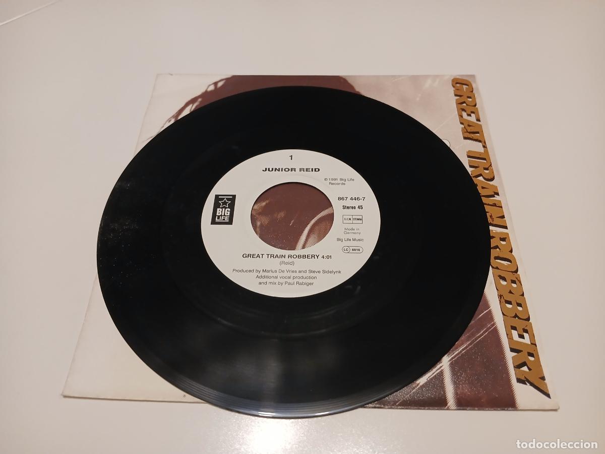 Discos de vinilo: Junior Reid &ndash; Great Train Robbery- (1991) single 7&rdquo; - Foto 4