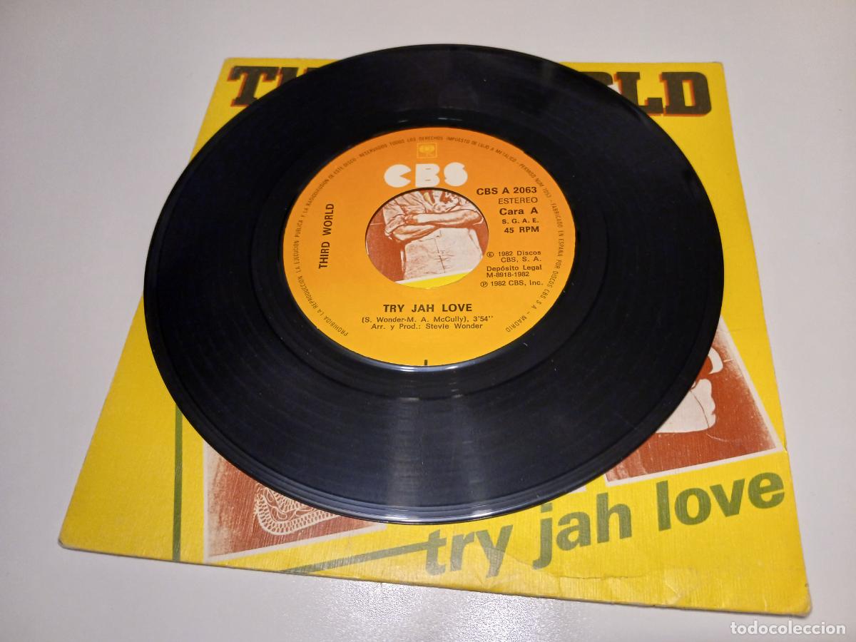 Discos de vinilo: Third World &ndash; Try Jah Love- (1982) single 7&rdquo; - Foto 4