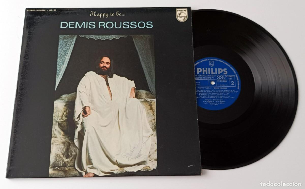 Discos de vinilo: LP DEMIS ROUSSOS - HAPPY TO BE... - Foto 1