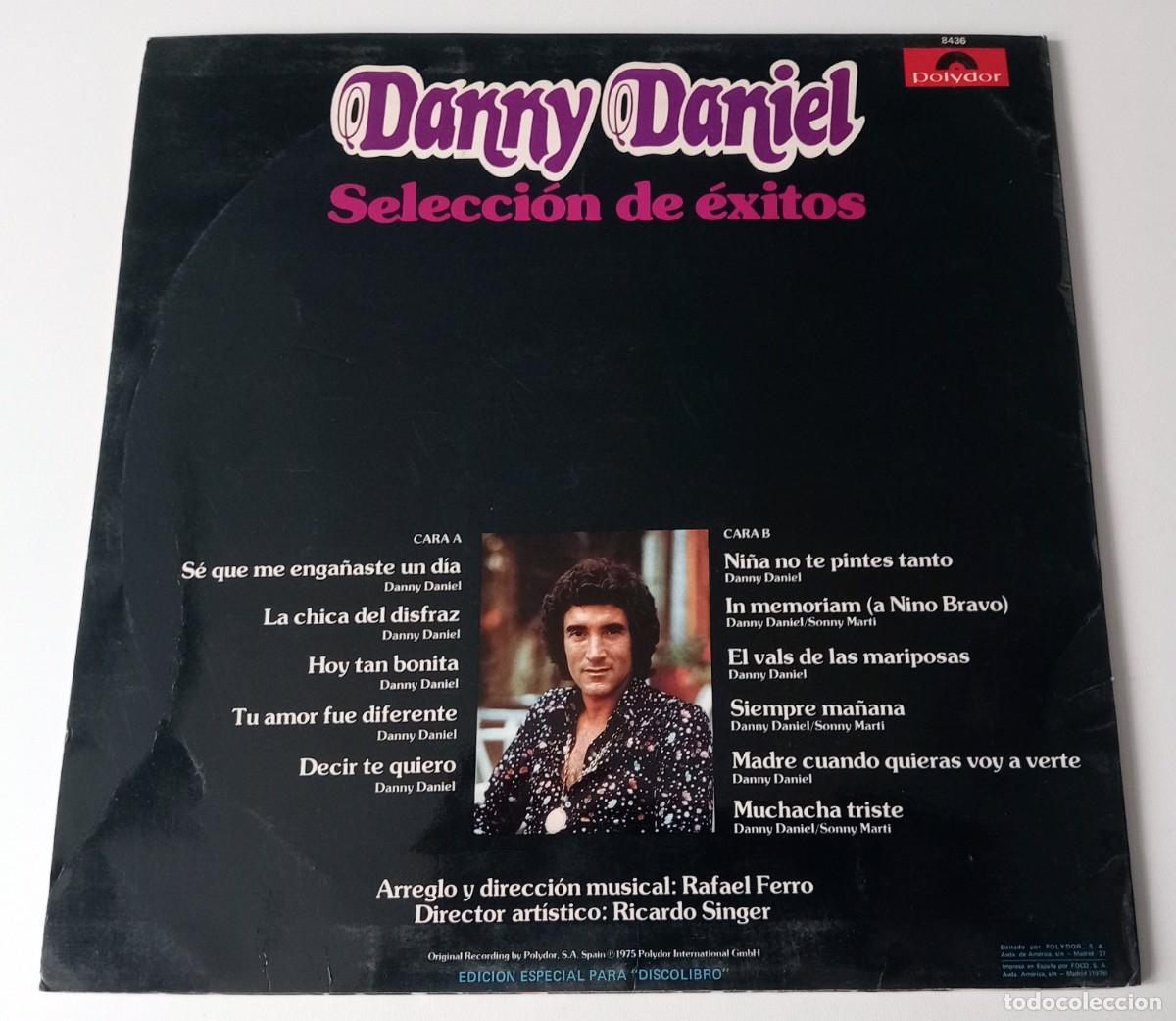 Discos de vinilo: LP DANNY DANIEL - SELECCI&Oacute;N DE &Eacute;XITOS - Foto 2