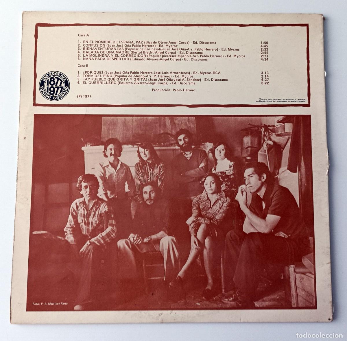 Discos de vinilo: LP JARCHA - EN EL NOMBRE DE ESPA&Ntilde;A PAZ - Foto 2