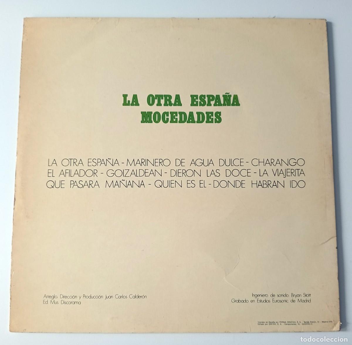 Discos de vinilo: LP MOCEDADES - LA OTRA ESPA&Ntilde;A - Foto 2