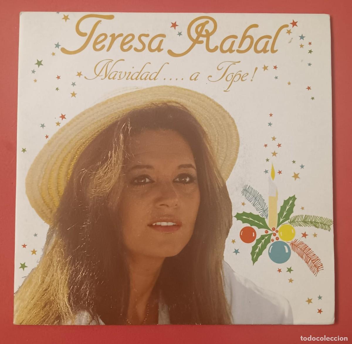 Discos de vinilo: SINGLE DISCO VINILO TERESA RABAL NAVIDAD A TOPE - Foto 1