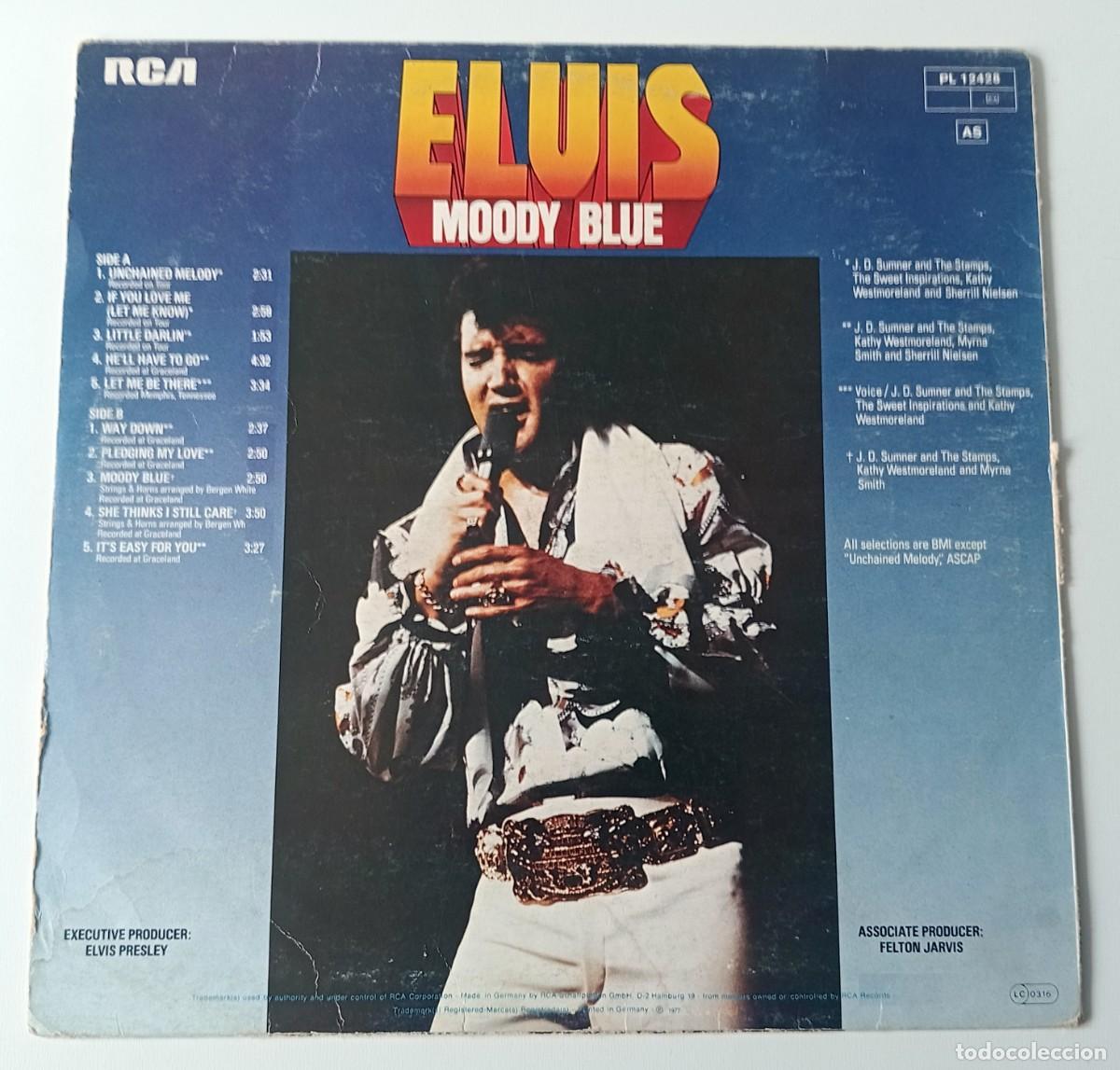 Discos de vinilo: LP ELVIS PRESLEY - MOODY BLUE - Foto 2