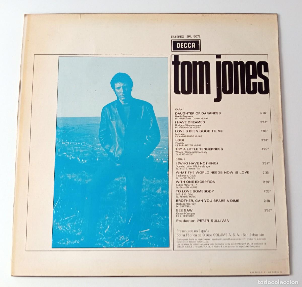 Discos de vinilo: LP TOM JONES - I WHO HAVE NOTHING - Foto 2