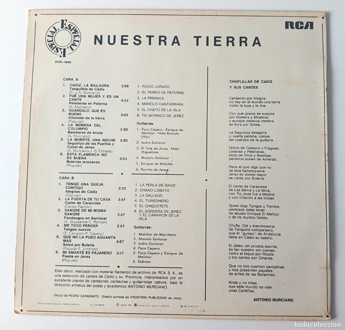 Discos de vinilo: LP VARIOS - NUESTRA TIERRA - Foto 2