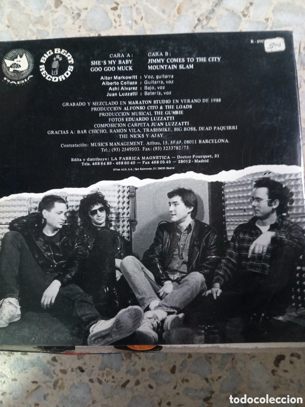 Discos de vinilo: EP THE LOADS MEET THE LOADS 1989 - Foto 2