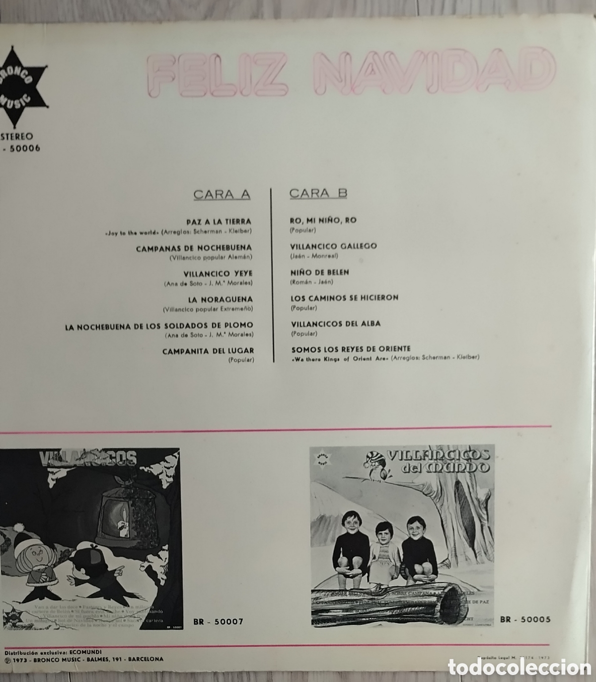 Discos de vinilo: FELIZ NAVIDAD, VILLANCICOS - Foto 3