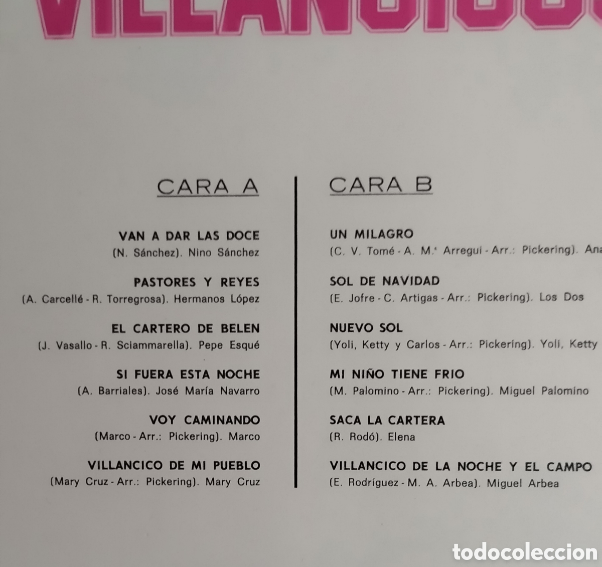 Discos de vinilo: VILLANCICOS, distintos int&eacute;rpretes - Foto 2