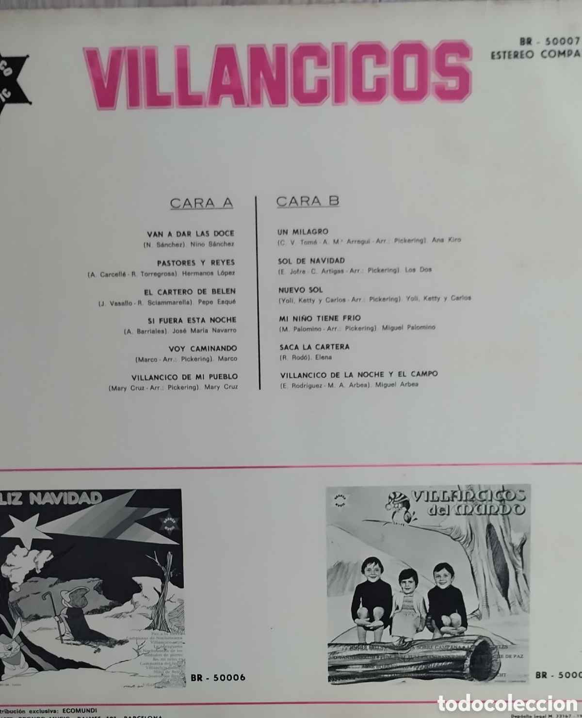Discos de vinilo: VILLANCICOS, distintos int&eacute;rpretes - Foto 3