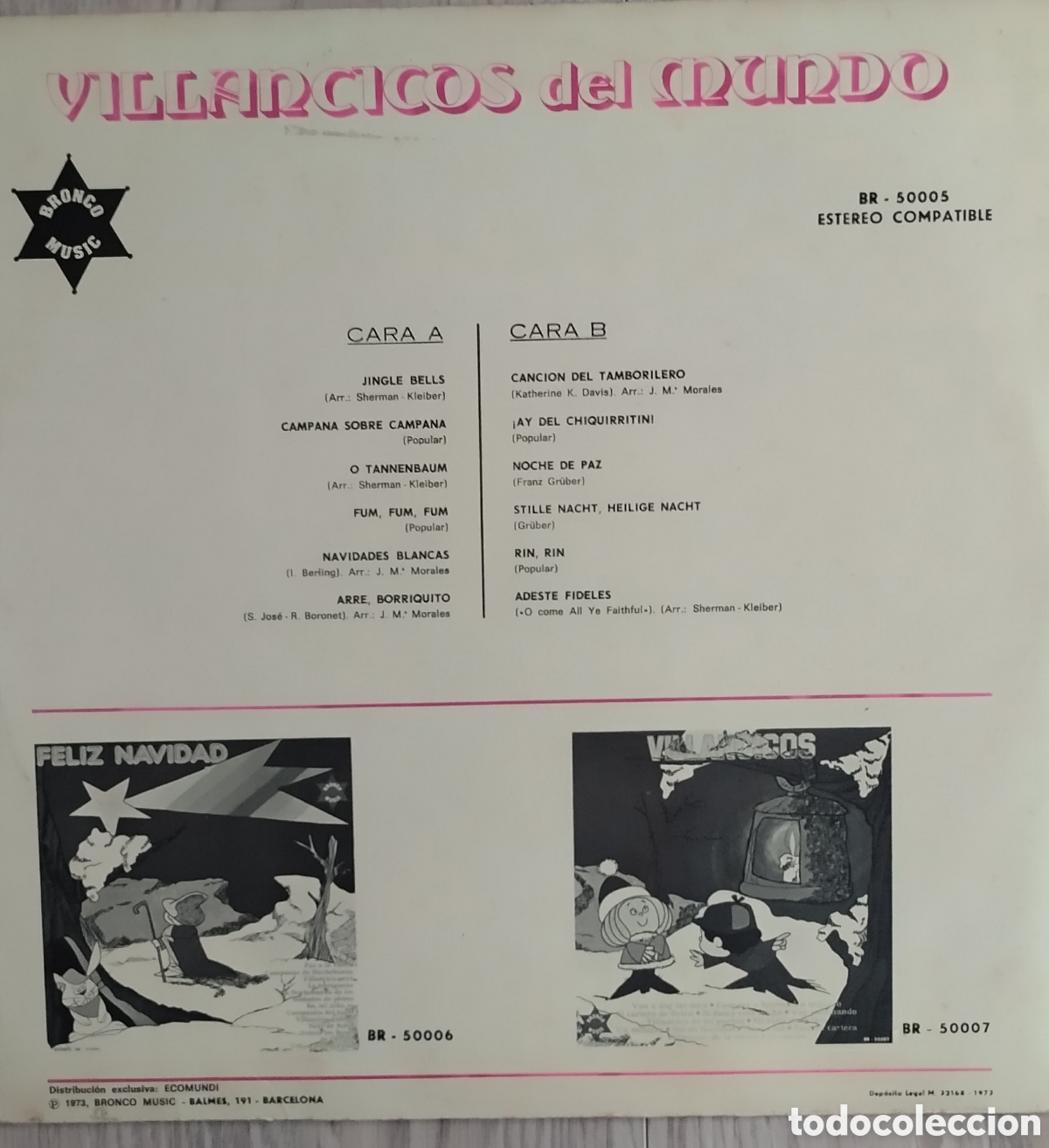 Discos de vinilo: VILLANCICOS DEL MUNDO - Foto 3