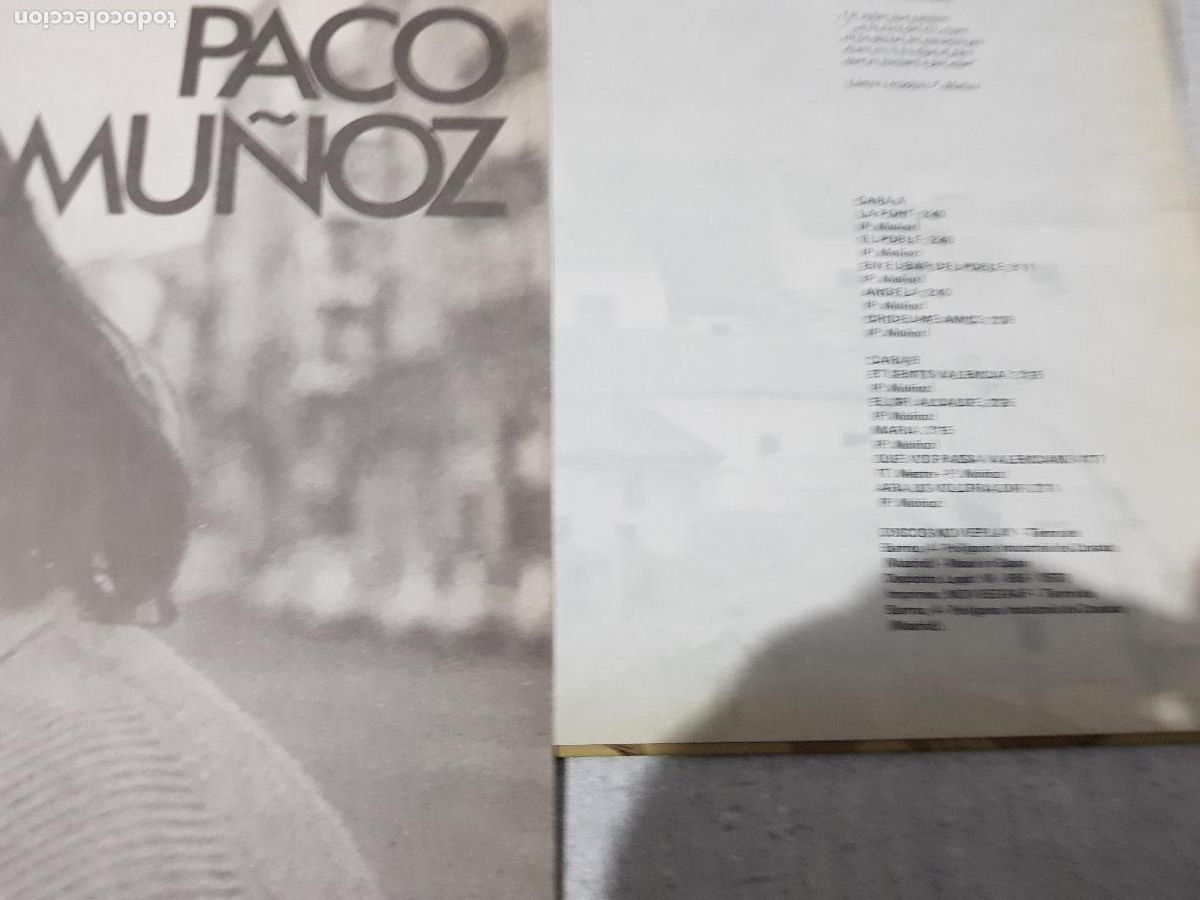 Discos de vinilo: PACO MU&Ntilde;OZ-CANTADO EN VALENCIANO - Foto 2