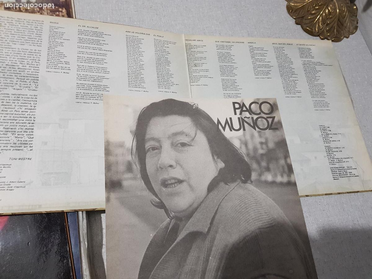 Discos de vinilo: PACO MU&Ntilde;OZ-CANTADO EN VALENCIANO - Foto 1