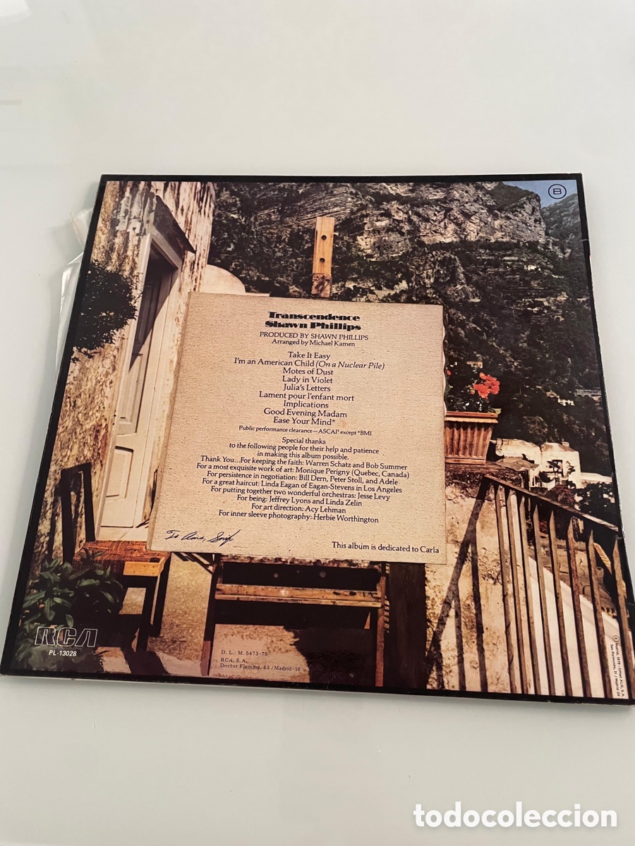 Discos de vinilo: Disco de vinilo. Shawn Phillips/Transcendence. RCA 1979 - Foto 4
