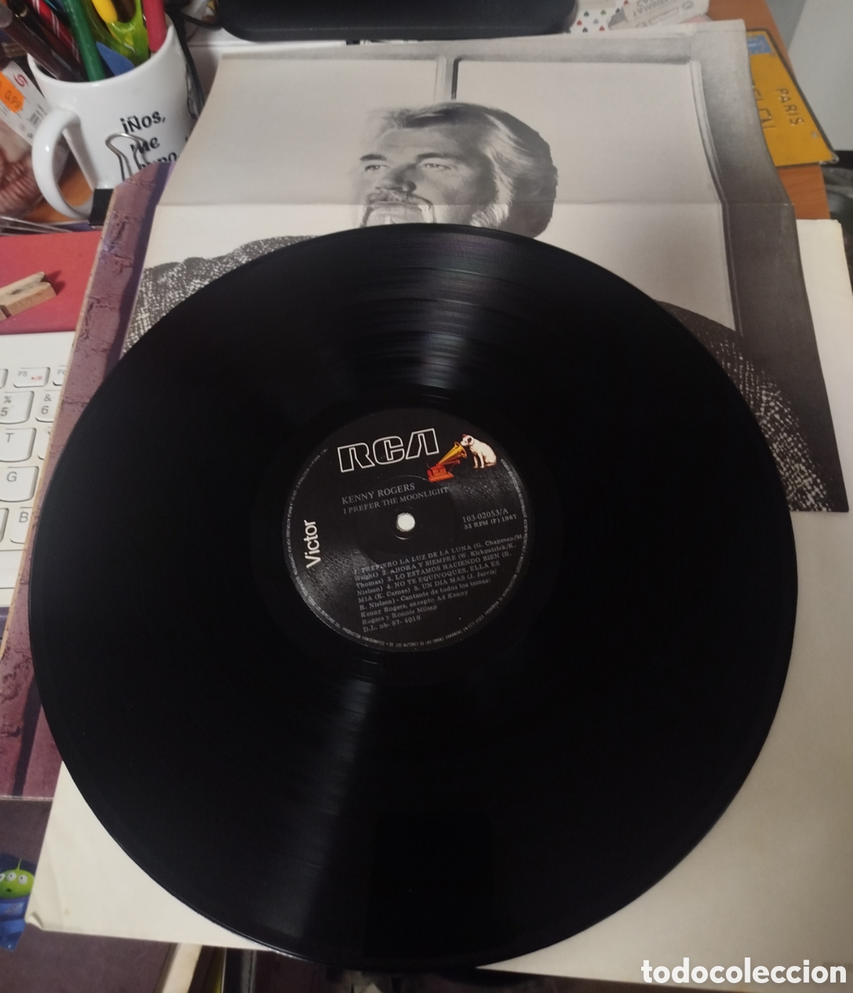 Discos de vinilo: Kenny Rogers &lrm;&ndash; I Prefer The Moonlight - Foto 3