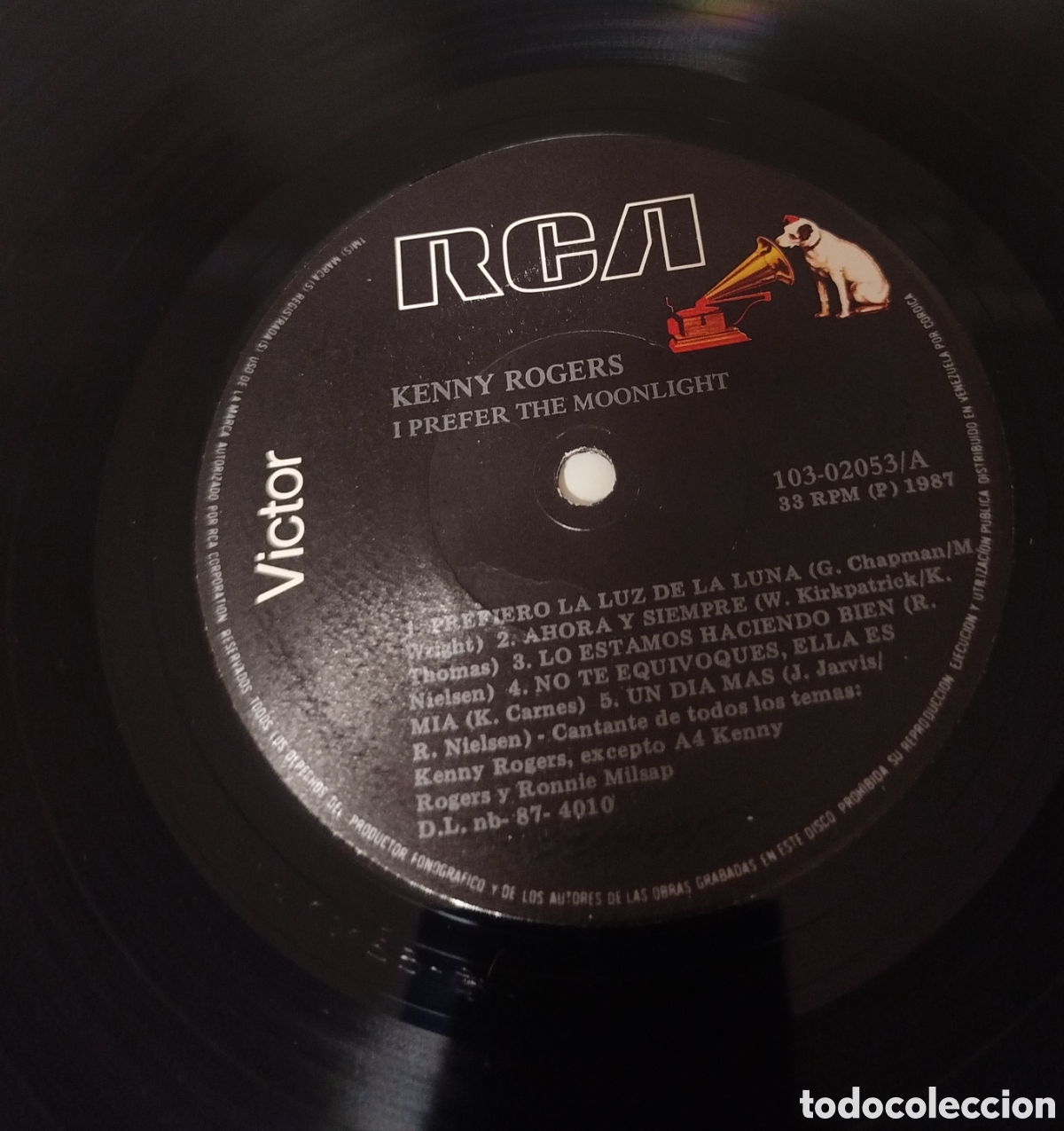 Discos de vinilo: Kenny Rogers &lrm;&ndash; I Prefer The Moonlight - Foto 4