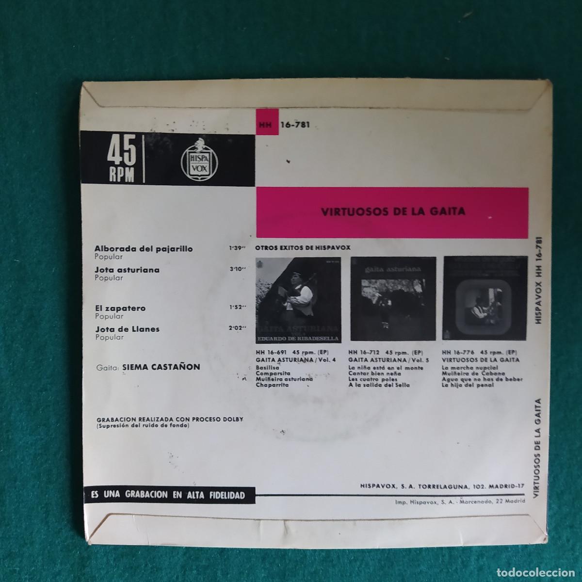 Discos de vinilo: Siema Casta&ntilde;on &ndash; Virtuosos De La Gaita - Foto 2