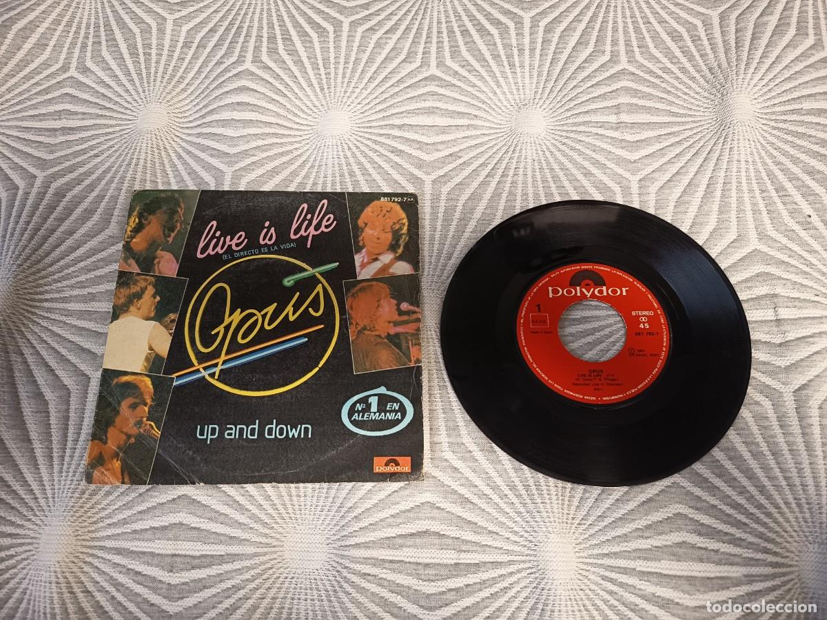 Discos de vinilo: Opus &ndash; Live Is Life. espa&ntilde;a, 1985 - Foto 1