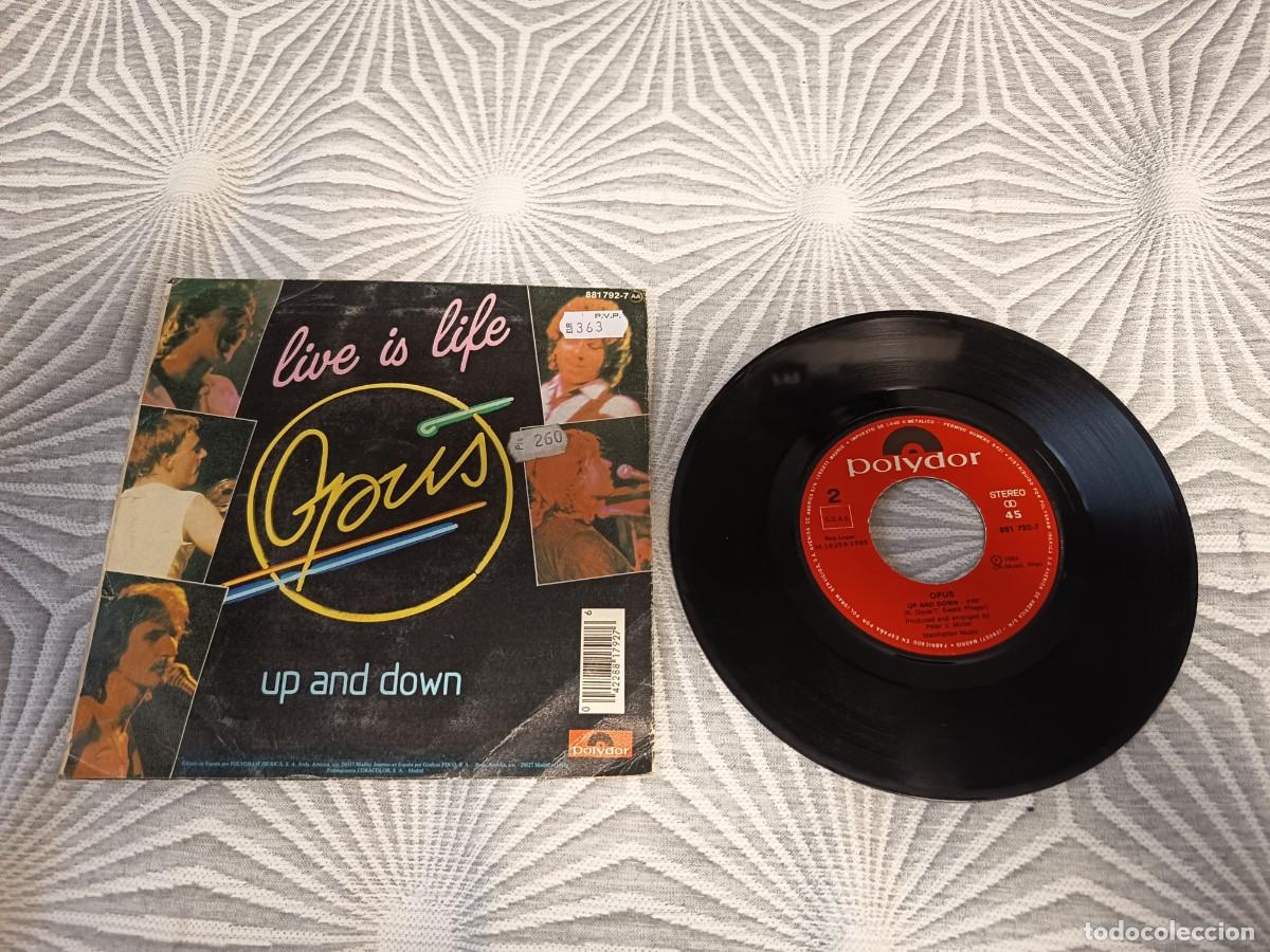 Discos de vinilo: Opus &ndash; Live Is Life. espa&ntilde;a, 1985 - Foto 2
