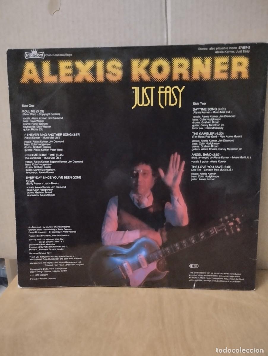 Discos de vinilo: ALEXIS KORNER ---- JUST EASY - Foto 2